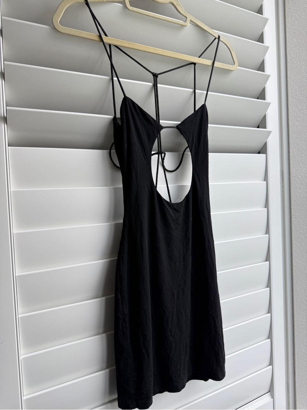 Outcast Clothing Women's Black Strappy Cutout Mini Dress